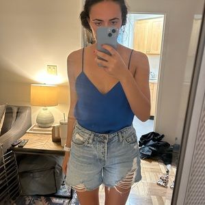 Revolve blue tank